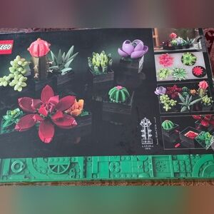 LEGO Botanical Collection with Red and Green Succulents